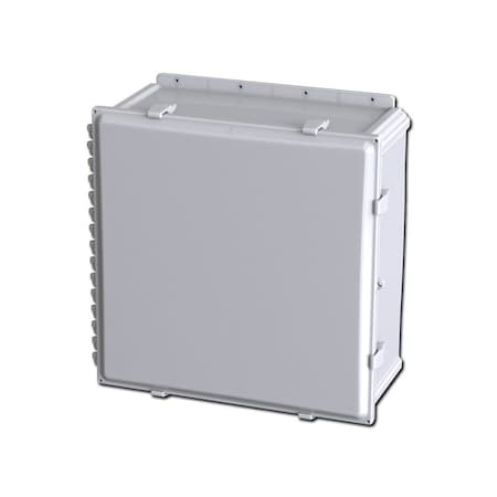 Saginaw Control & Engineering Quick Release Padlock Hasp Electrical Enclosures, 25.40 in H, 11.41 in D, 26.68 in W, Polycarbonate SCE-2424PC